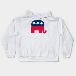 Republican Elephant Logo Kids Hoodie